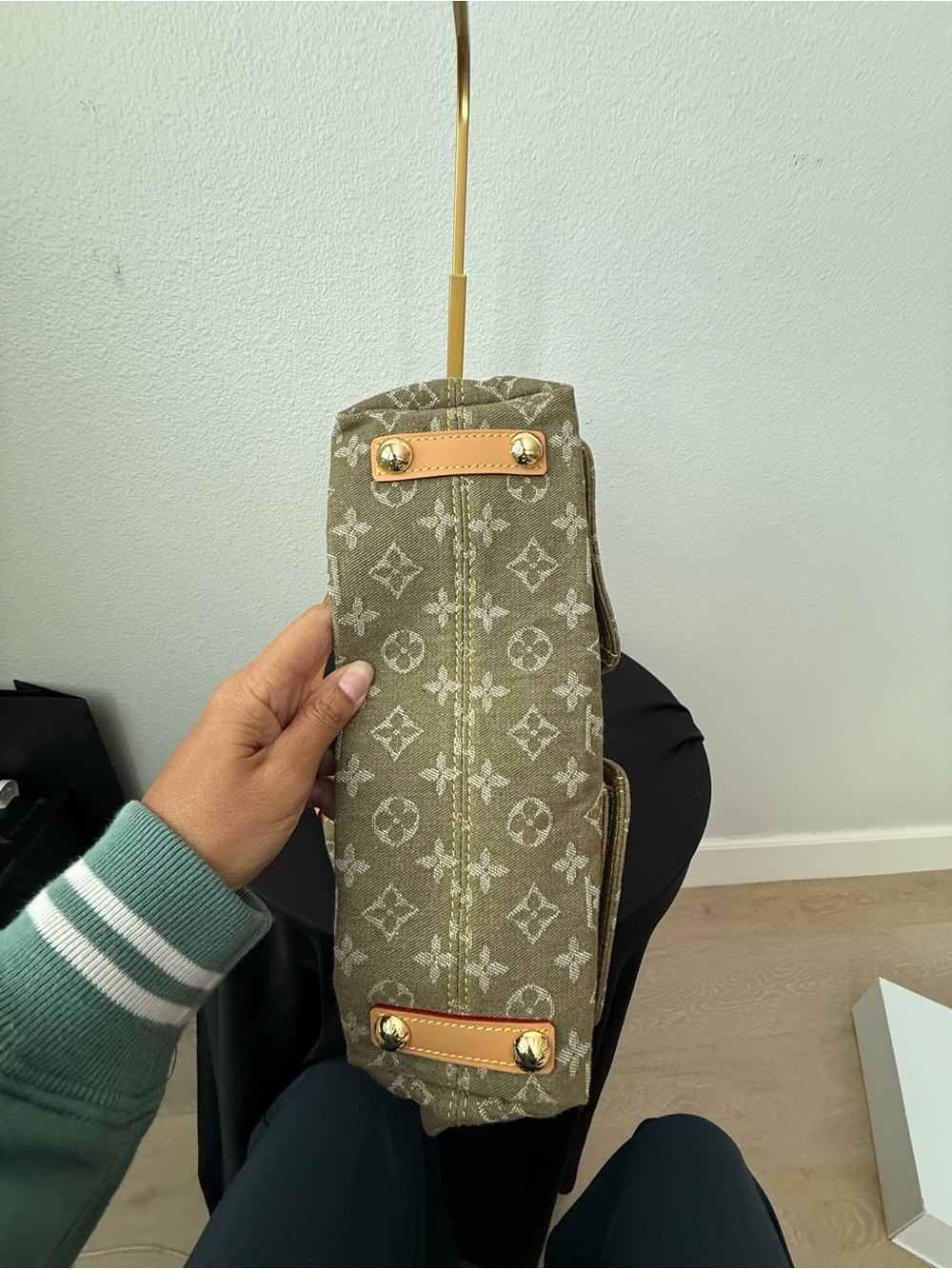 LV Olive green denim shoulder bag - Picture 12 of 12